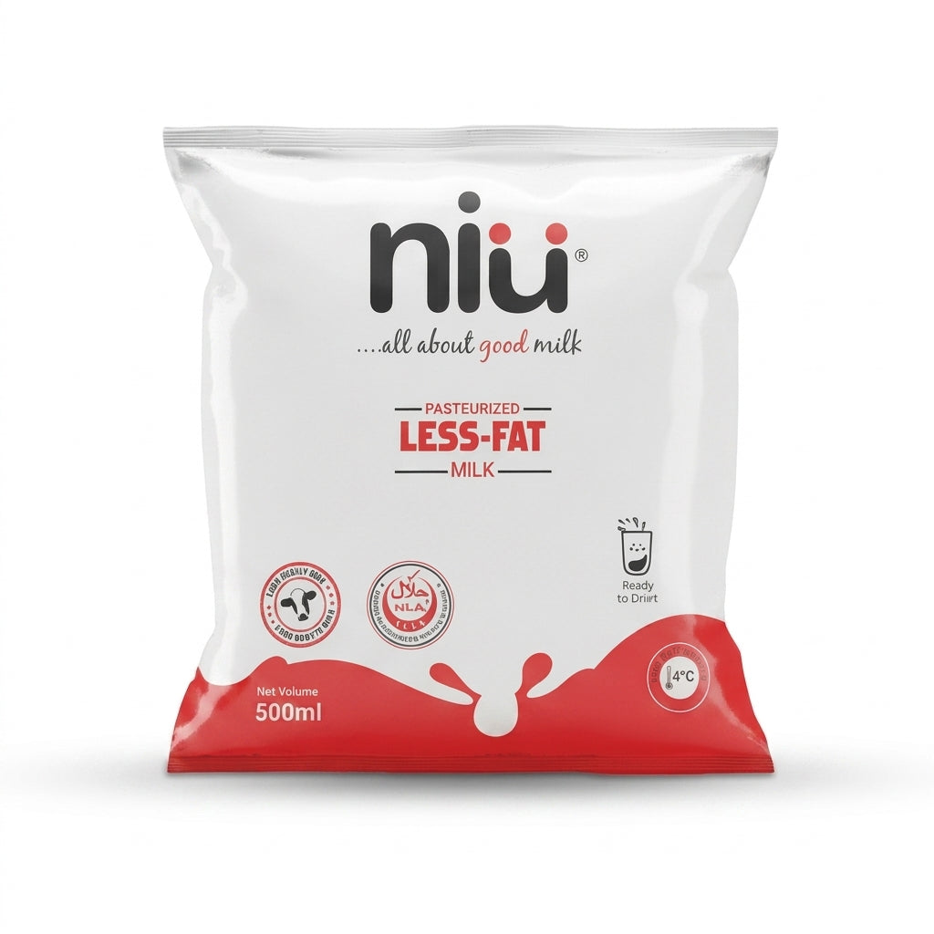 Less Fat Pasteurized Pouch Milk