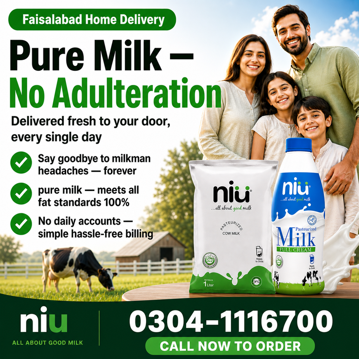 Pasteurized Pouch Milk